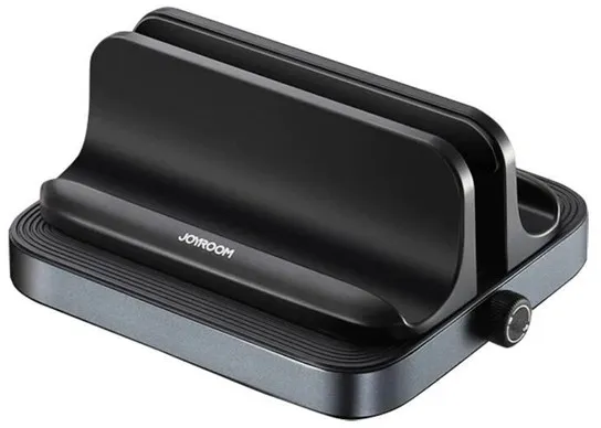 Joyroom Vertikaler Laptop-Ständer JR-ZS374 (Einzelner Steckplatz) Schwarz